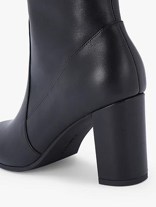 Carvela Pose Leather Knee High Boots, Black