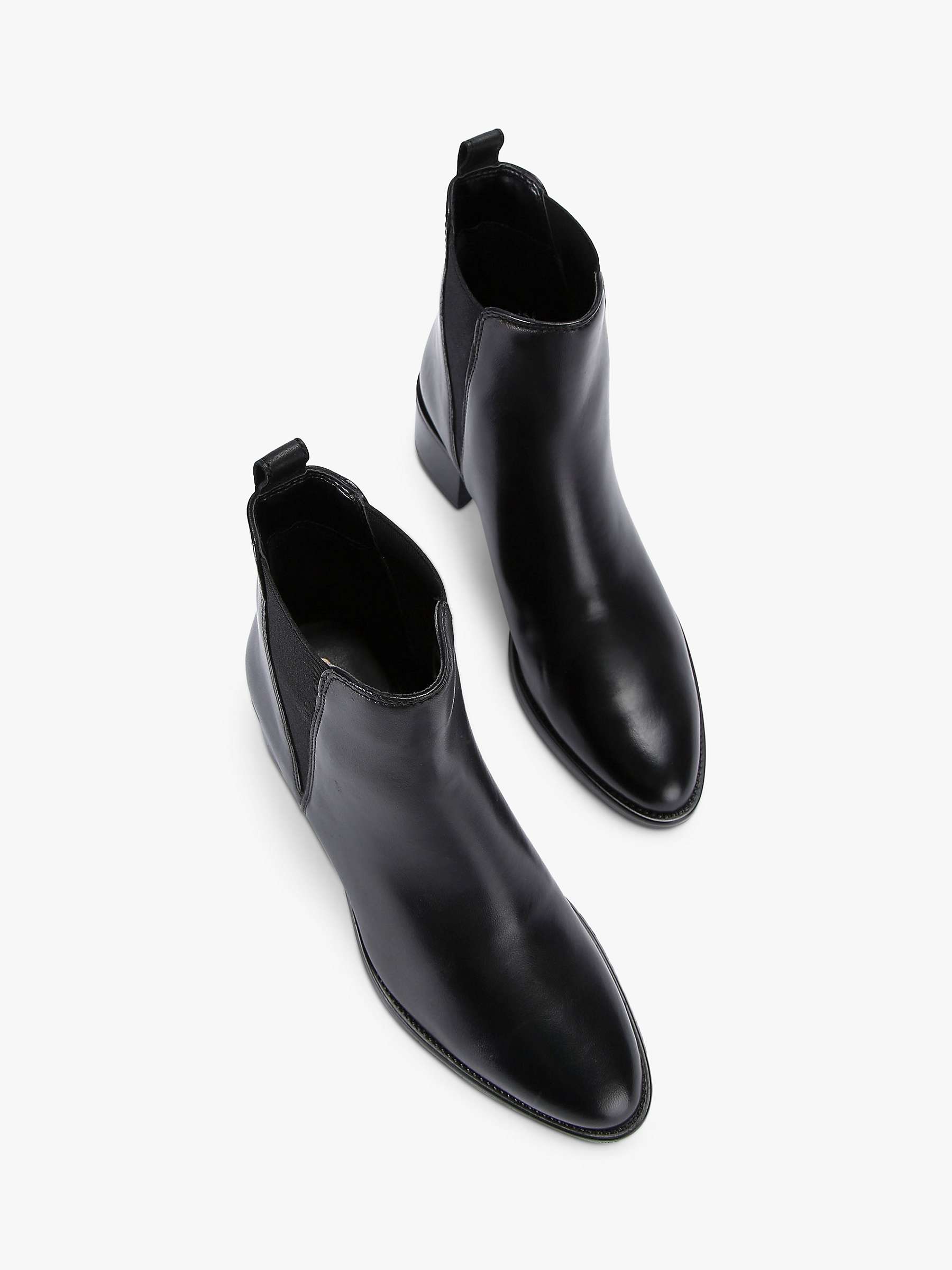 Carvela Spectate Leather Chelsea Boots, Black at John Lewis & Partners