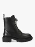 Carvela Dazzle Leather Biker Boots, Black