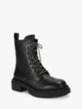 Carvela Dazzle Leather Biker Boots, Black