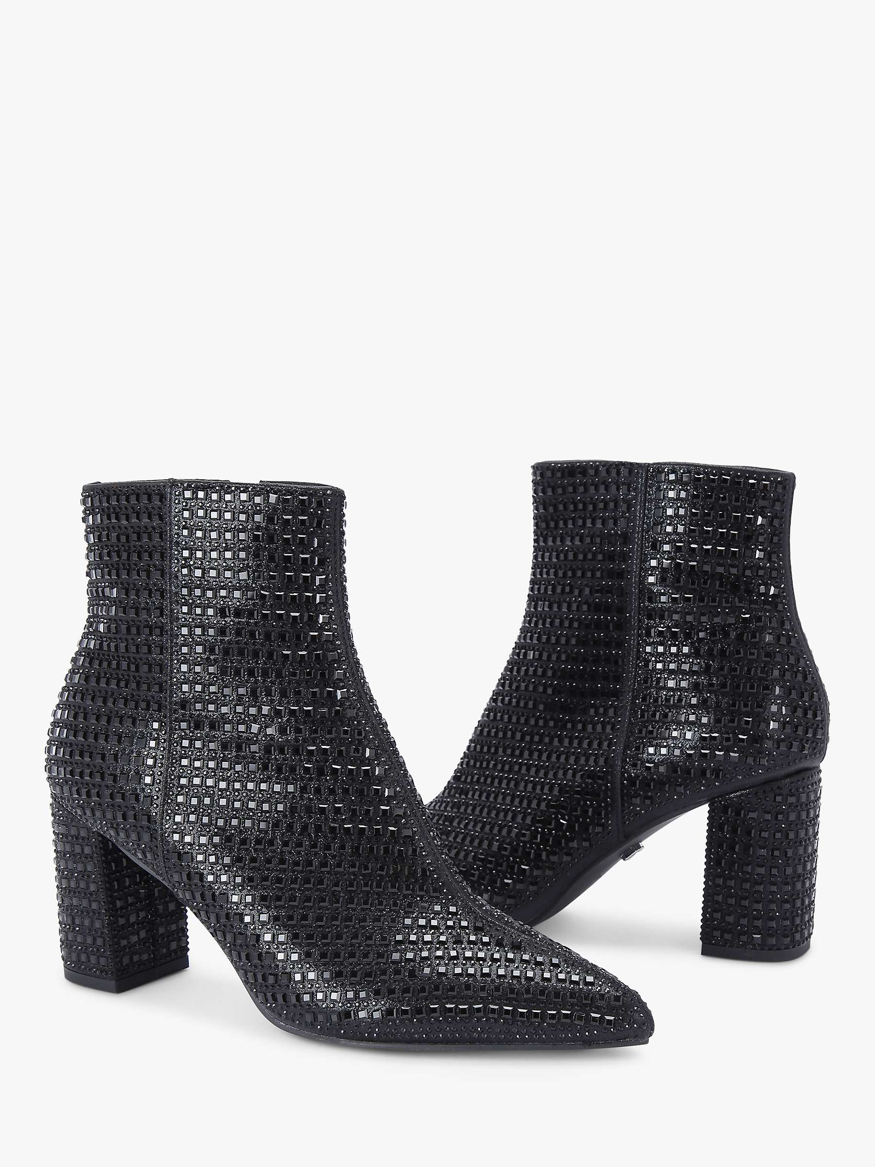 Buy Carvela Kianni Embellished Ankle Boots, Black Online at johnlewis.com