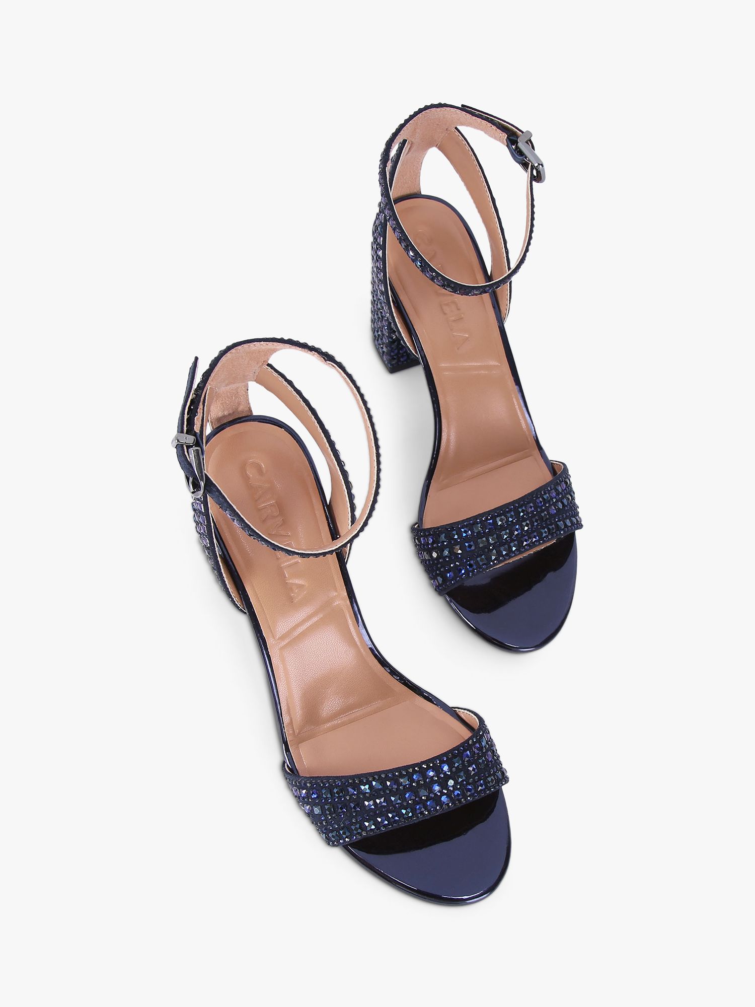 Buy Carvela Kianni Embellished Block Heel Sandals Online at johnlewis.com