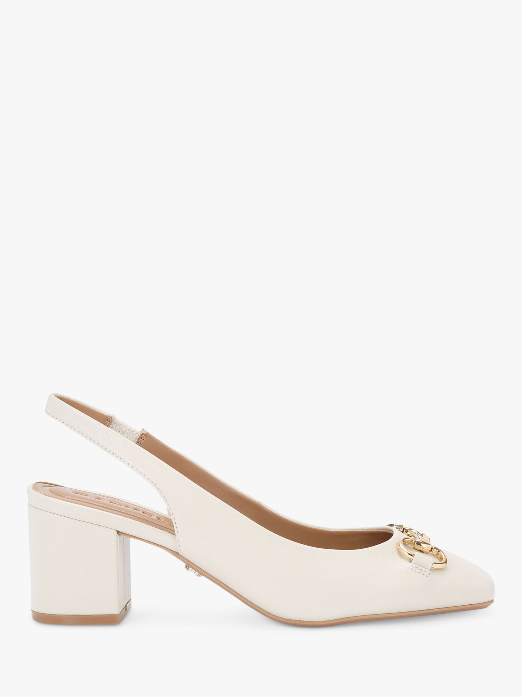 Carvela Poise Slingback Court Shoes, Natural Putty at John Lewis & Partners