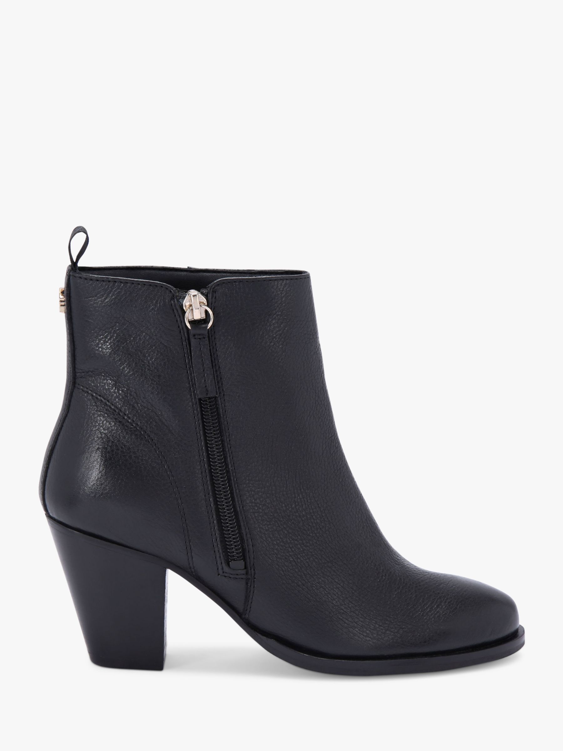 KG Kurt Geiger Tame Leather Ankle Boots Black