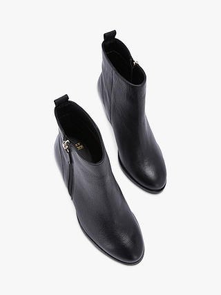 KG Kurt Geiger Tame Leather Ankle Boots, Black