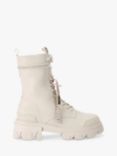 KG Kurt Geiger Trekker Lace Up Ankle Boots, Cream