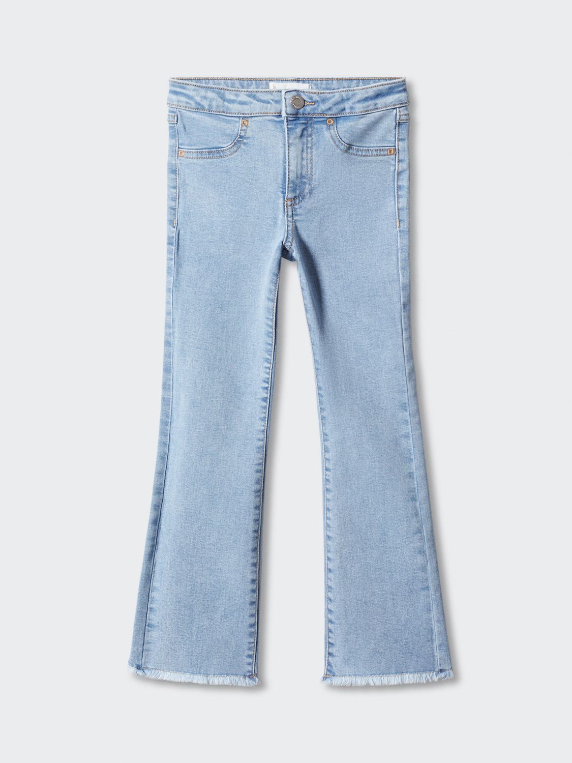 Light Blue Flared denim pants