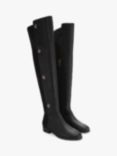 Kurt Geiger London Shoreditch Leather Over The Knee Boots, Black