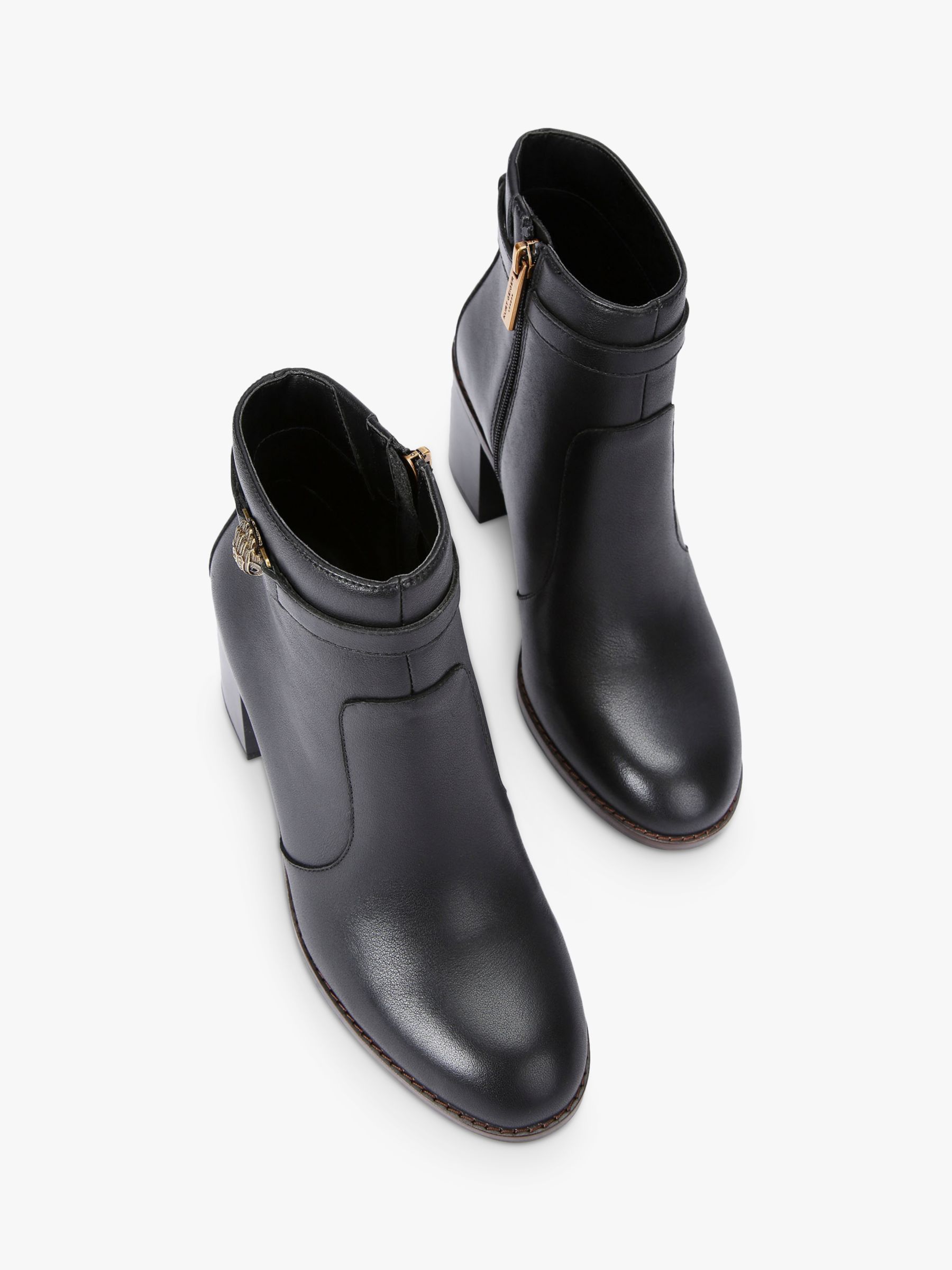 Buy Kurt Geiger London Shoreditch Block Ankle Boots, Black Online at johnlewis.com