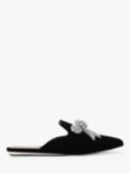 Kurt Geiger London Olive Crystal Bow Pointed Toe Mules, Black