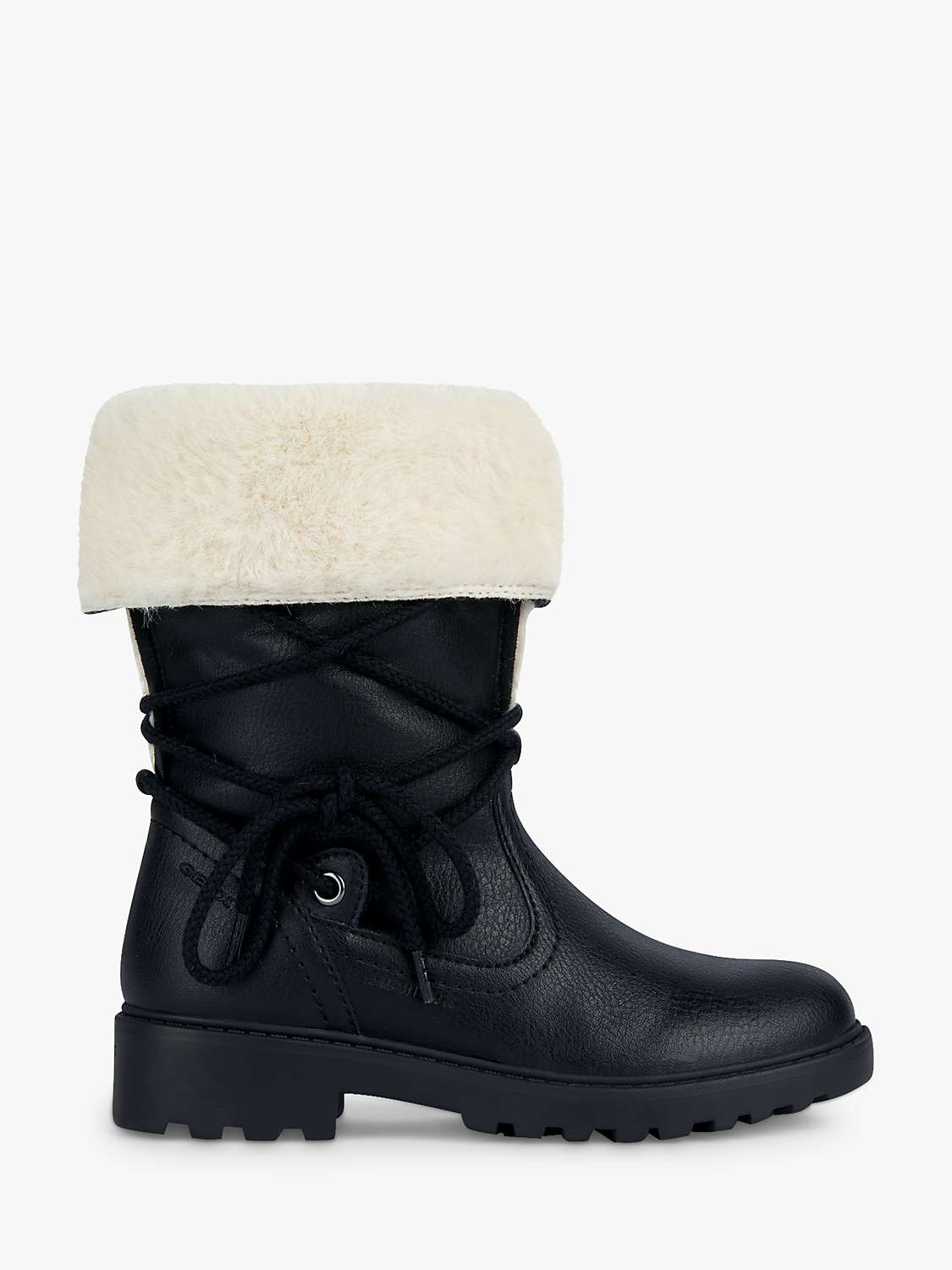 Buy Geox Kids' J Casey ABX Waterproof Faux Leather Boots Online at johnlewis.com