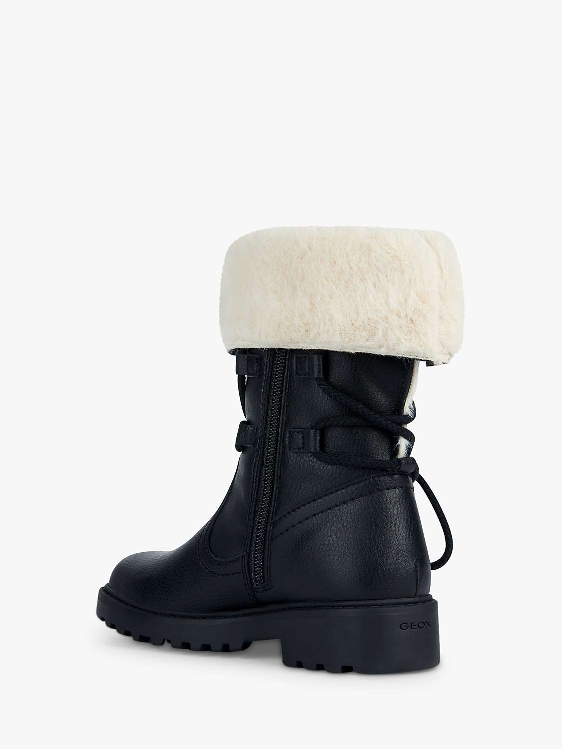 Buy Geox Kids' J Casey ABX Waterproof Faux Leather Boots Online at johnlewis.com