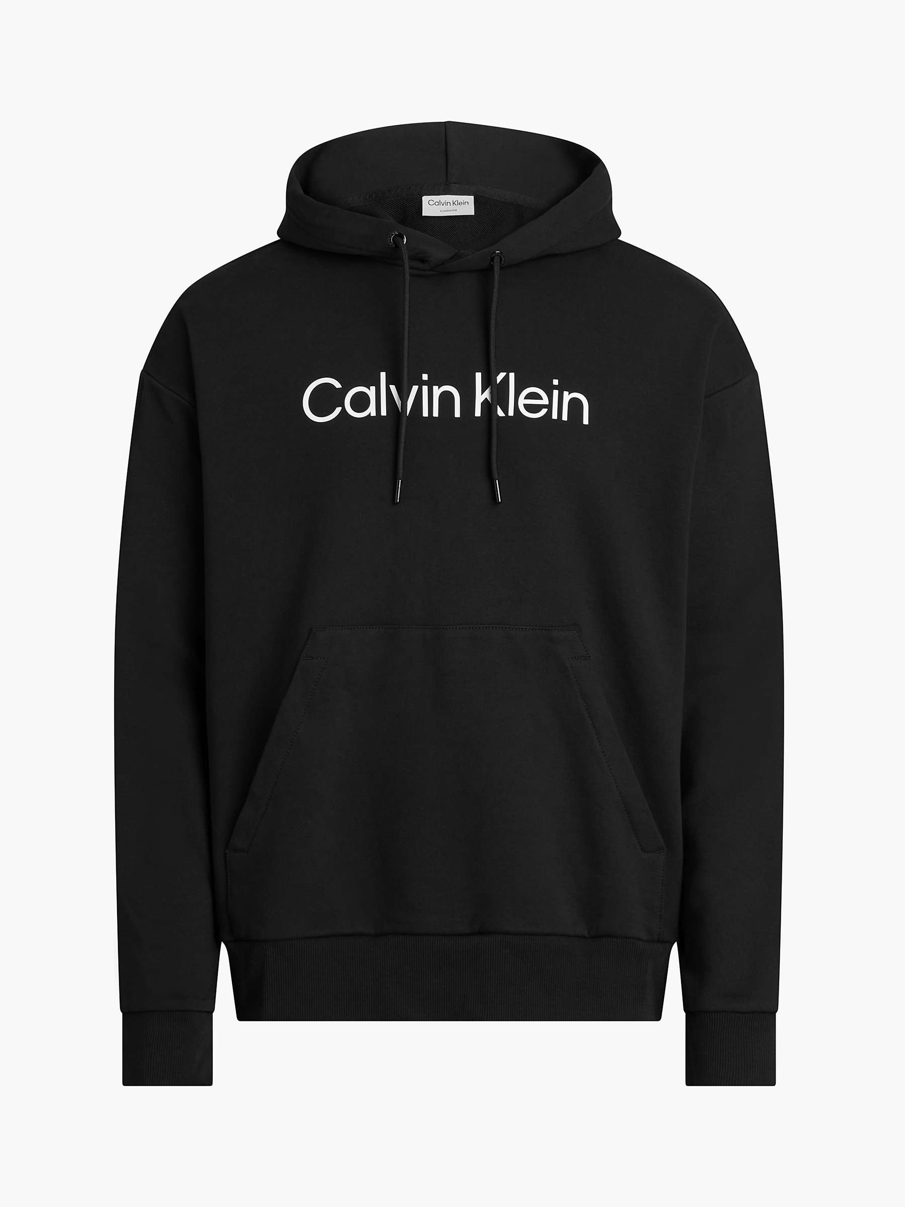 Buy Calvin Klein Hero Logo Comfort Hoodie, Black Online at johnlewis.com