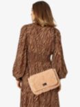 Unmade Copenhagen Dilma Faux Fur Cross Body Bag, Light Brown