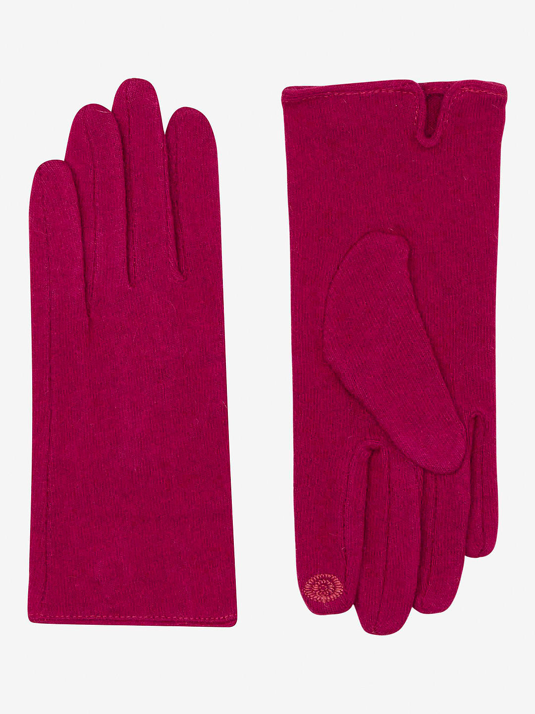 Unmade Copenhagen Wilma Wool Blend Gloves, Fuchsia