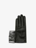 Unmade Copenhagen Frigga Fringe Leather Gloves, Black