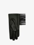 Unmade Copenhagen Frigga Fringe Leather Gloves, Black
