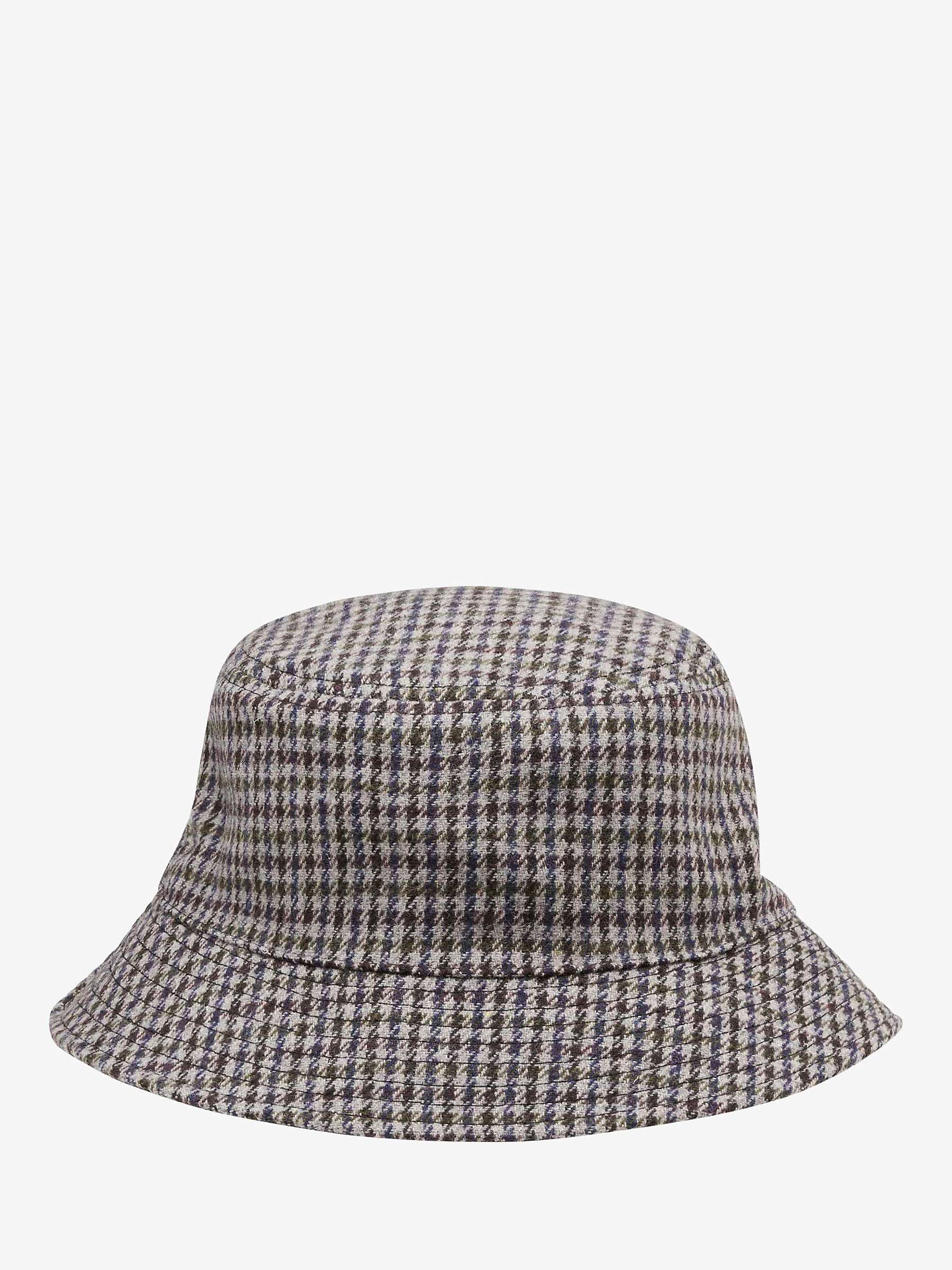 Buy Unmade Copenhagen Kasja Houndstooth Bucket Hat, Art Grey/Green/Brown Online at johnlewis.com