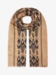 Unmade Copenhagen Katy Wool Scarf, Beige/Black