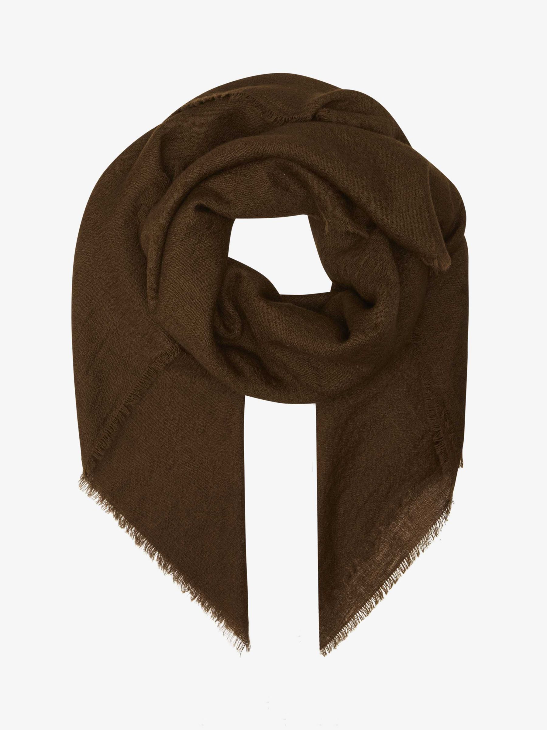 Unmade Copenhagen Ekka Wool Scarf, Cocoa Brown at John Lewis & Partners