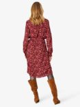 Noa Noa Lona Leaf Print Dress, Red/Pink