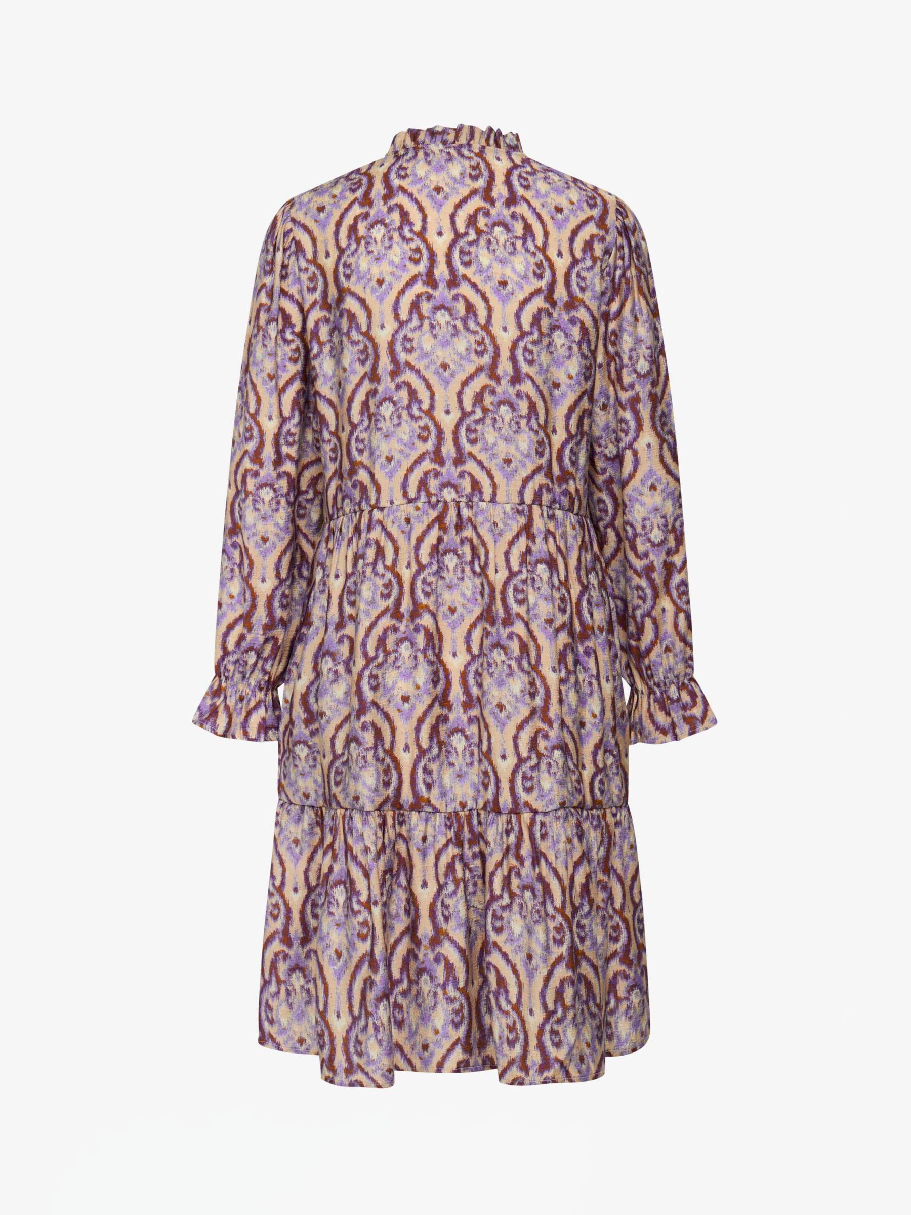 Buy Noa Noa Mirabel Abstract Print Dress, Purple/Beige Online at johnlewis.com