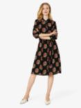 Noa Noa Bella Floral Print Shirt Dress, Black/Multi, Black/Multi