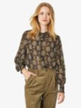 Noa Noa Nicoline Floral Print Blouse, Blue/Brown