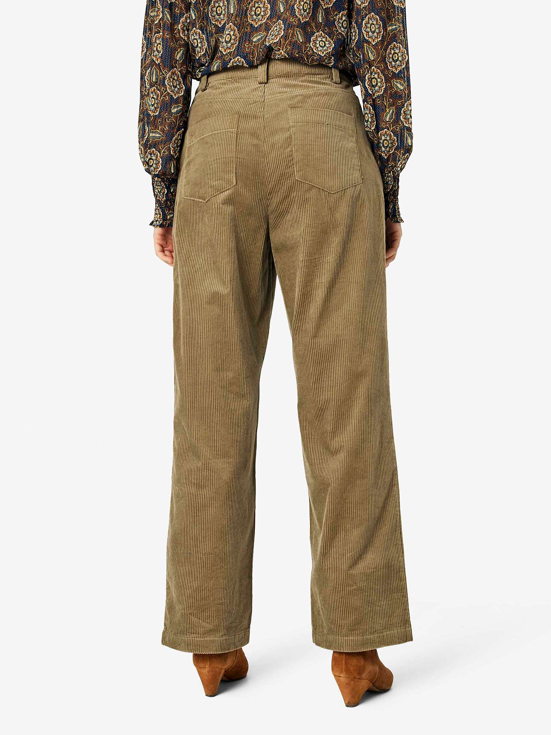 Buy Noa Noa Trine Relaxed Cord Trousers, Capers Green Online at johnlewis.com