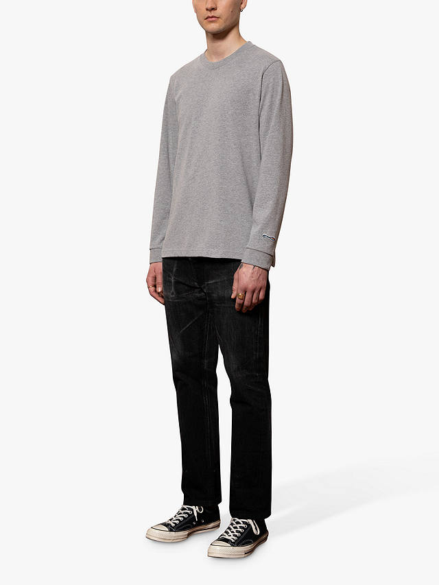 Nudie Jeans Long Sleeve T-Shirt, Grey
