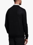 Lyle & Scott Golf Crew Neck Wool Blend Jumper, Jet Black