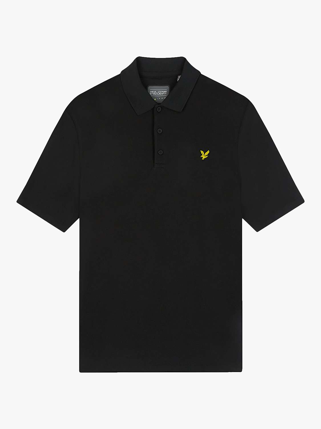 Buy Lyle & Scott Golf Technical Polo Shirt, Jet Black Online at johnlewis.com