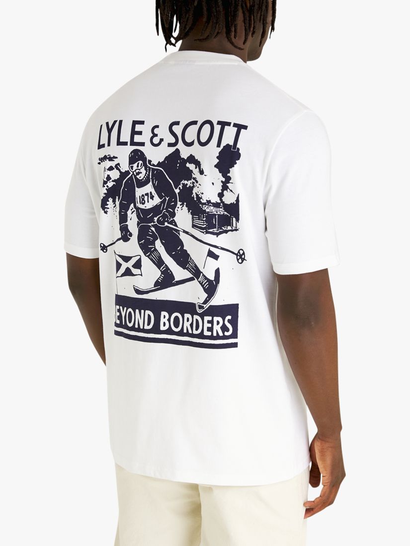 Lyle & Scott Skier Graphic T-shirt, White, M