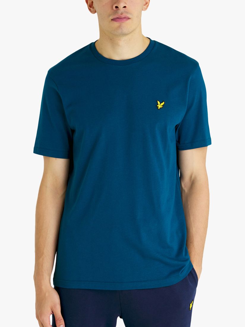 Buy Lyle & Scott Crew Neck T-Shirt, Alpine Sky Online at johnlewis.com