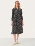 Part Two Shelby Ecovero Dress, Black Dot Print