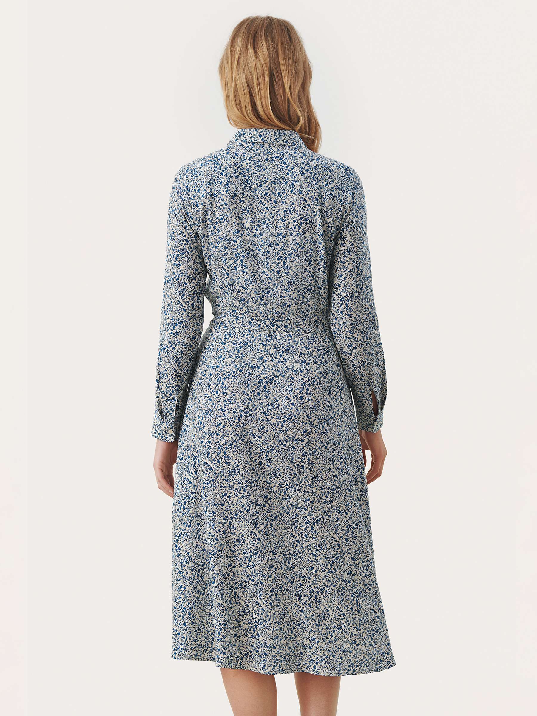 Buy Part Two Shelby Ecovero Shirt Dress, Blue/Multi Online at johnlewis.com
