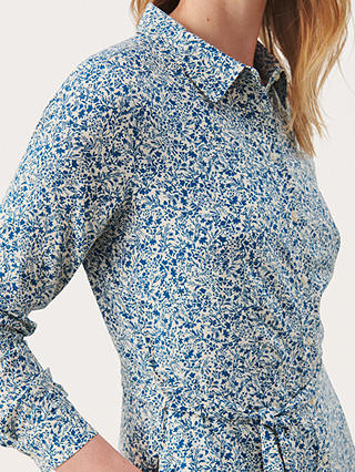 Part Two Shelby Ecovero Shirt Dress, Blue/Multi
