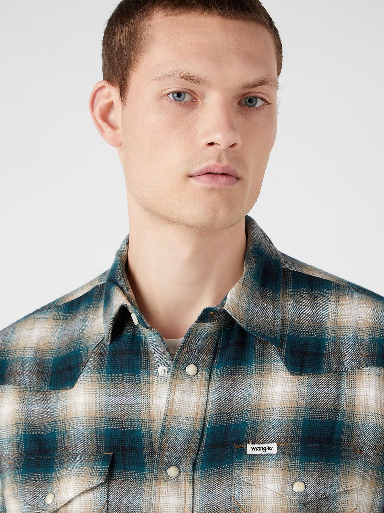 Wrangler Long Sleeve Western Shirt, Multi at John Lewis & Partners