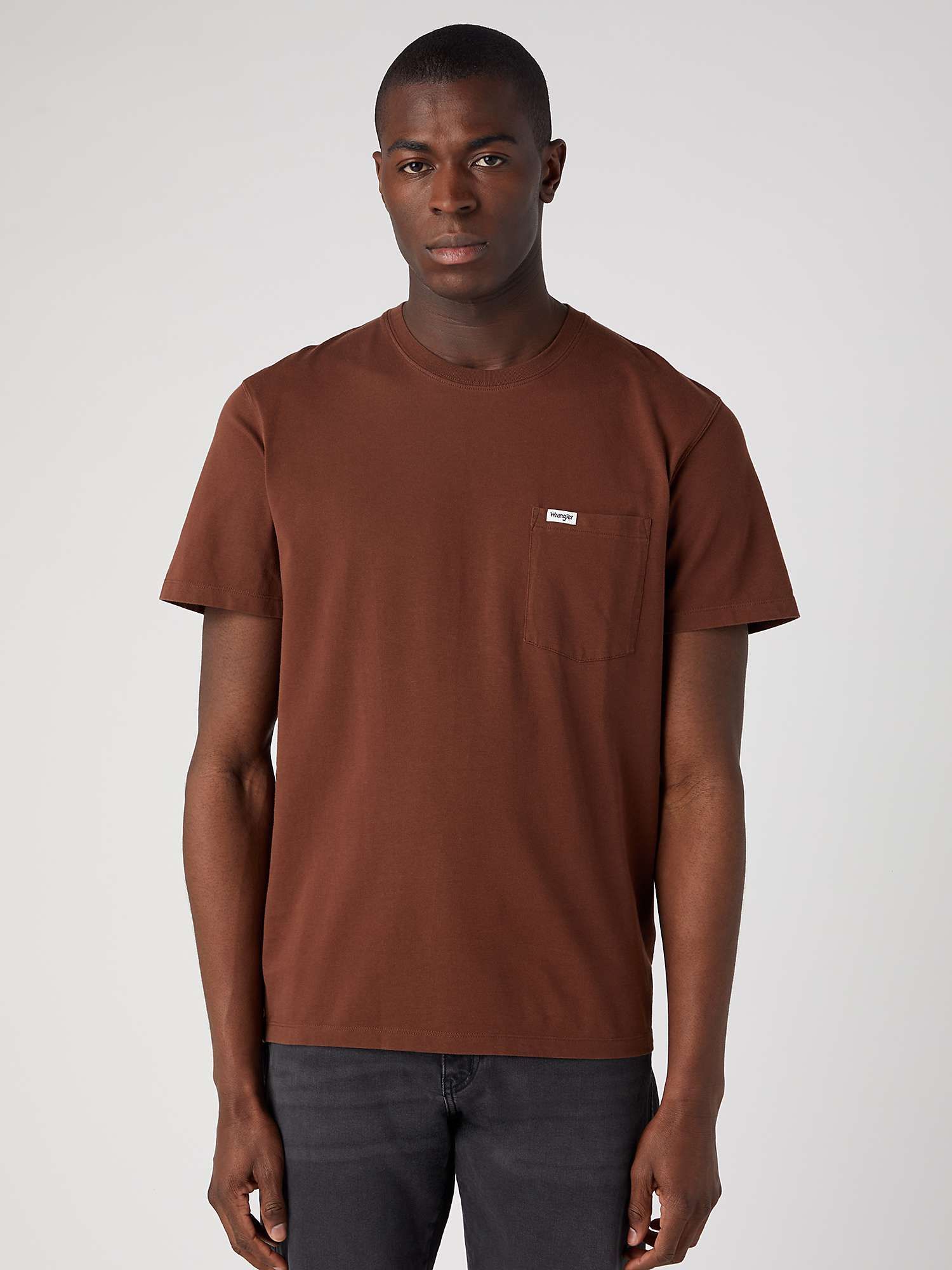 Wrangler Pocket T-Shirt, Brown at John Lewis & Partners