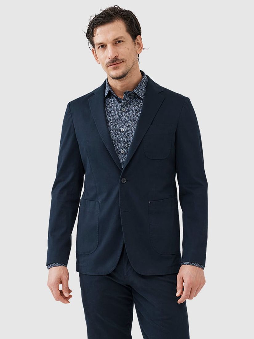 Rodd & Gunn Owen Valley Slim Fit Blazer, Midnight at John Lewis & Partners