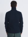 Aubin Barley Zip Cardigan, Navy