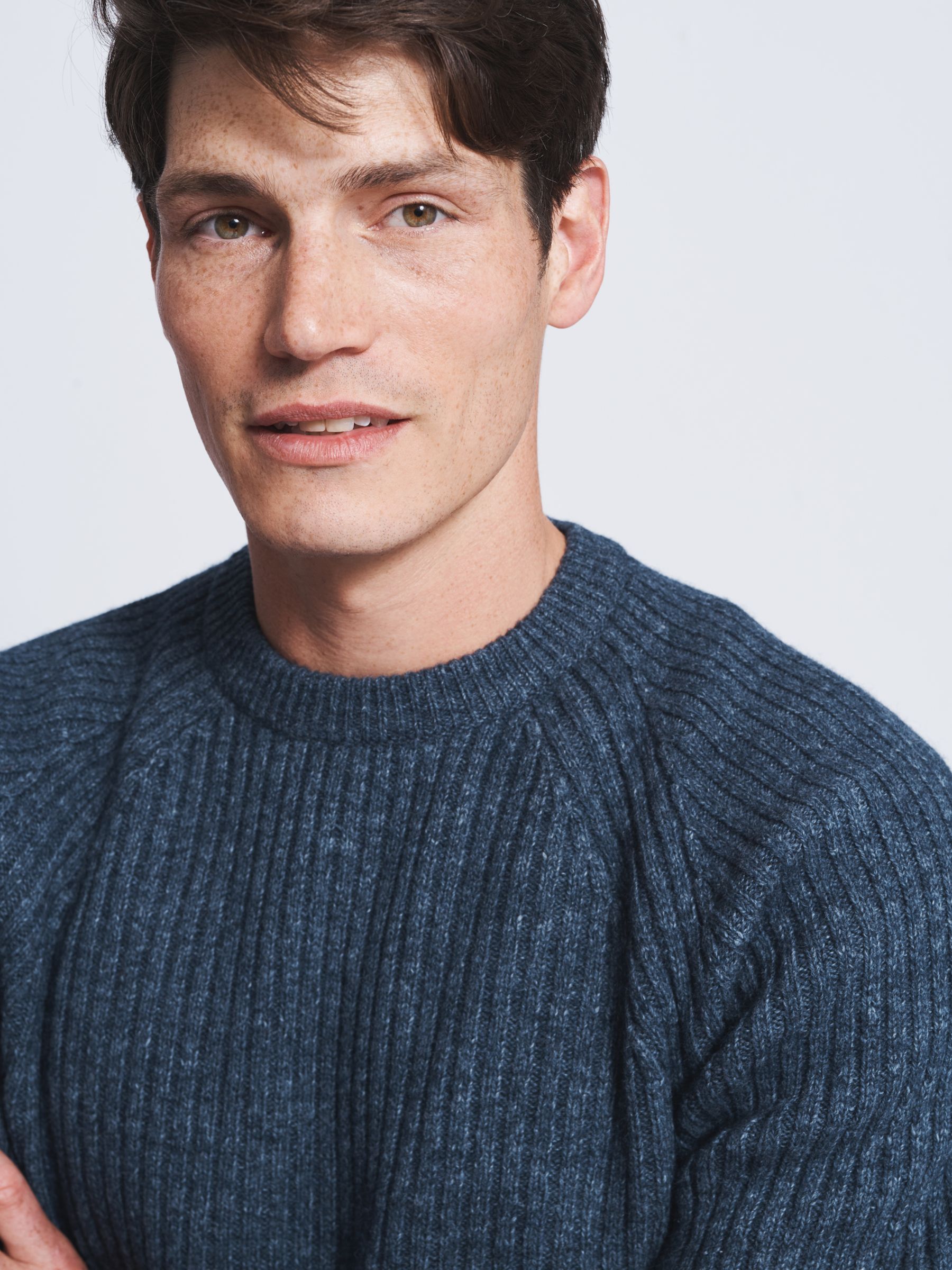 Buy Aubin Tay Ribbed Lambswool Blend Knit Jumper Online at johnlewis.com