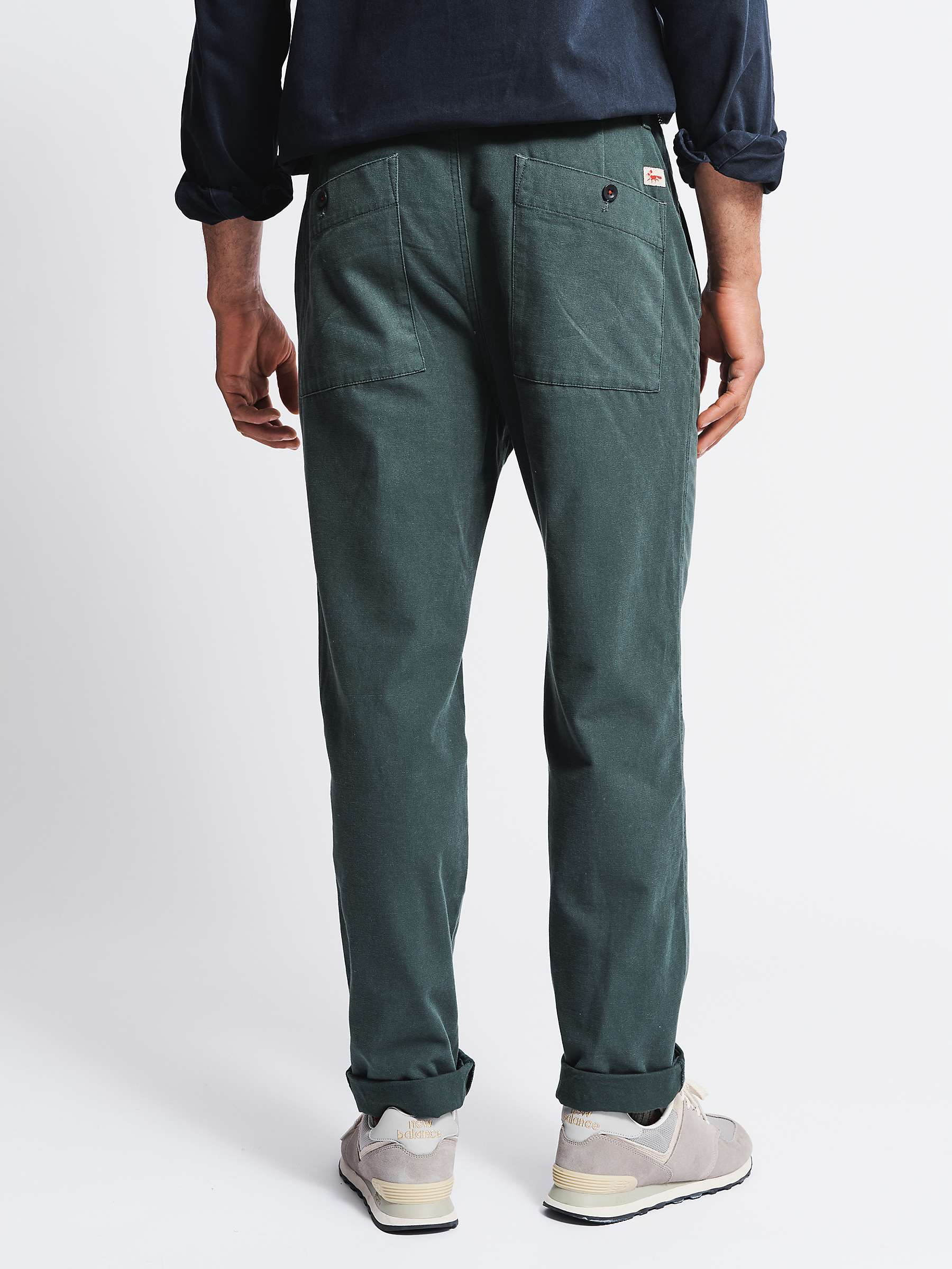 Buy Aubin Nettleton Trousers, Dark Green Online at johnlewis.com