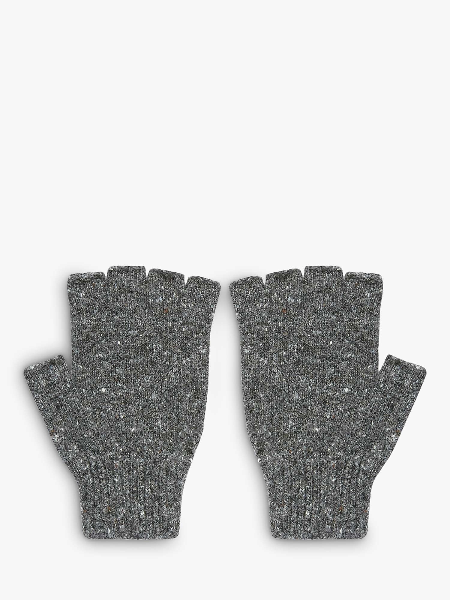 Buy Celtic & Co. Unisex Donegal Lambswool Gloves, Charcoal Online at johnlewis.com