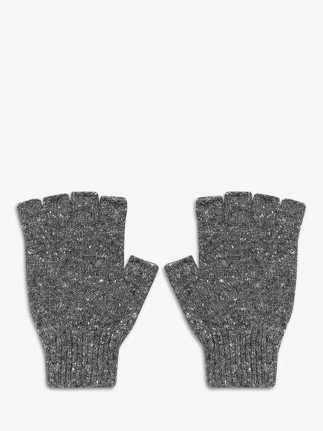 Celtic & Co. Unisex Donegal Lambswool Gloves, Charcoal