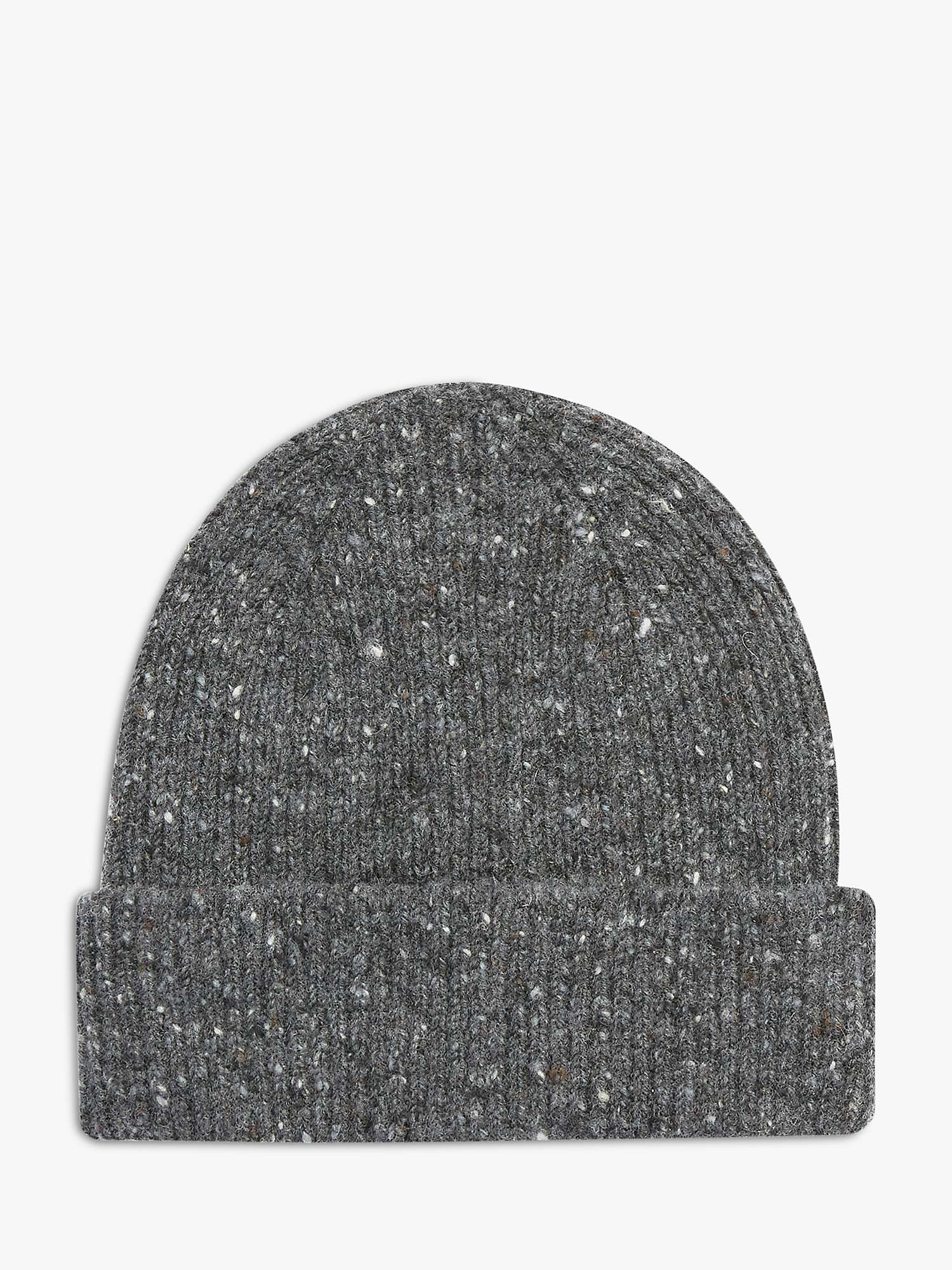 Buy Celtic & Co. Unisex Donegal Wool Beanie Hat, Charcoal Online at johnlewis.com