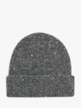 Celtic & Co. Unisex Donegal Wool Beanie Hat, Charcoal