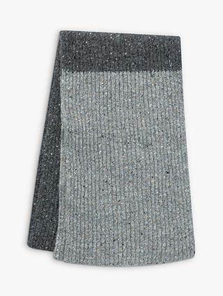 Celtic & Co. Unisex Donegal Wool Scarf, Charcoal
