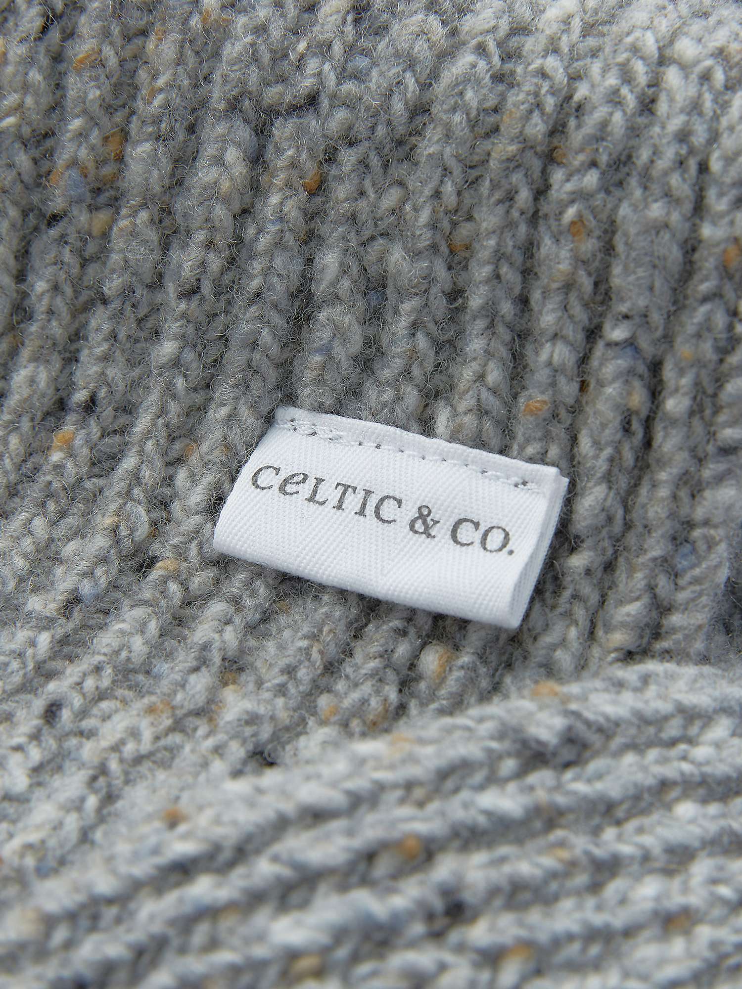 Buy Celtic & Co. Unisex Donegal Wool Scarf, Charcoal Online at johnlewis.com