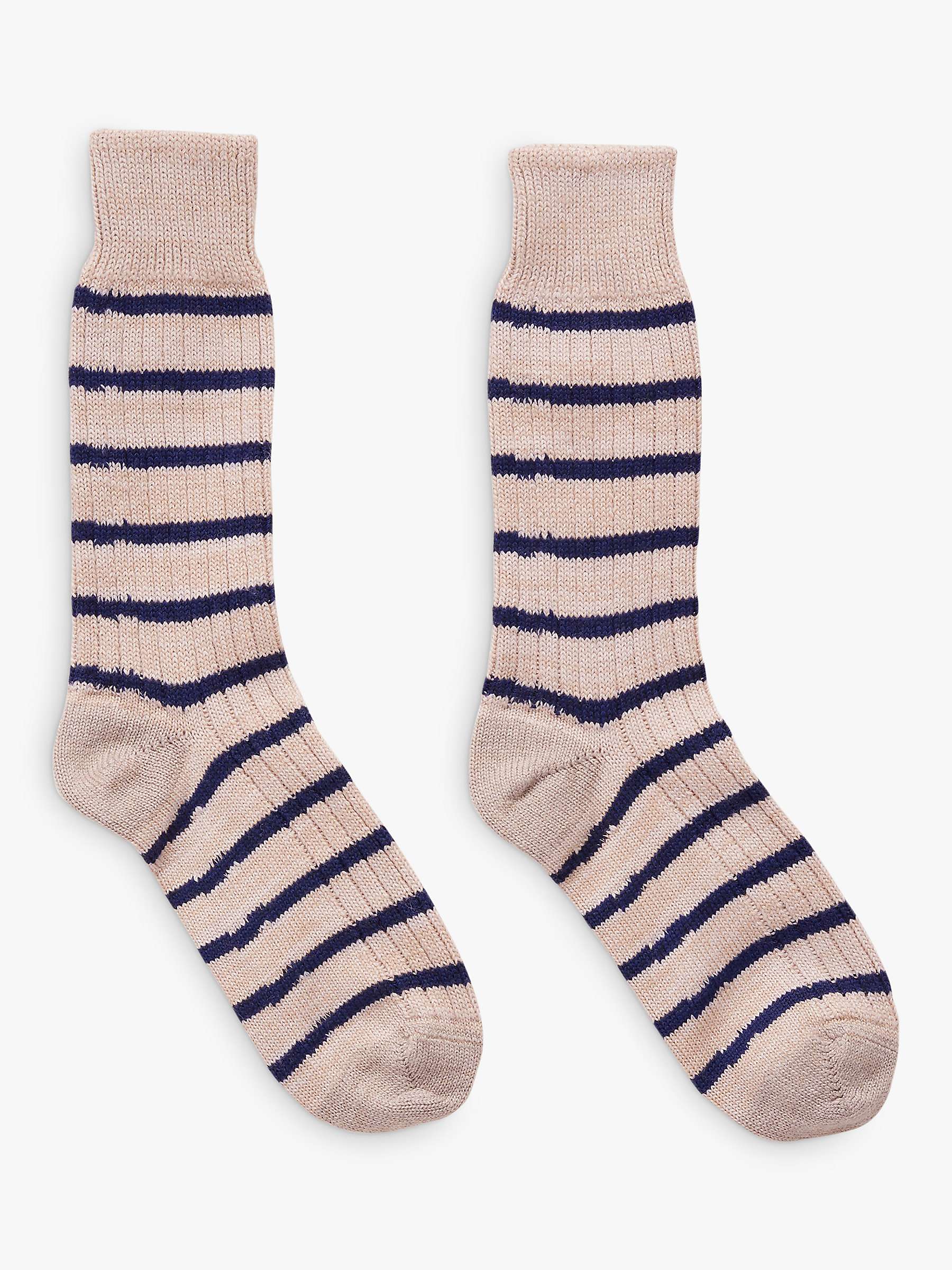 Buy Celtic & Co. Striped Merino Wool Blend Socks Online at johnlewis.com